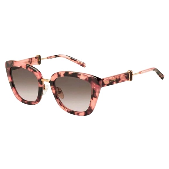 Marc Jacobs Accessories - Pink and Brown Tortoise Gold tone Marc Jacobs Gold oversized oval Sunglasses